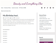 Tablet Screenshot of beautyandeverythingelse.com